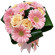 bouquet of roses and gerberas. Perm