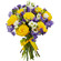 bouquet of yellow roses and irises. Perm