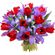 bouquet of tulips and irises. Perm