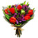Bouquet of tulips and alstroemerias. Perm
